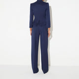 Giacca in gabardina con collo gioiello - Elisabetta Franchi GI24966E2 B75 ELISABETTA FRANCHI 