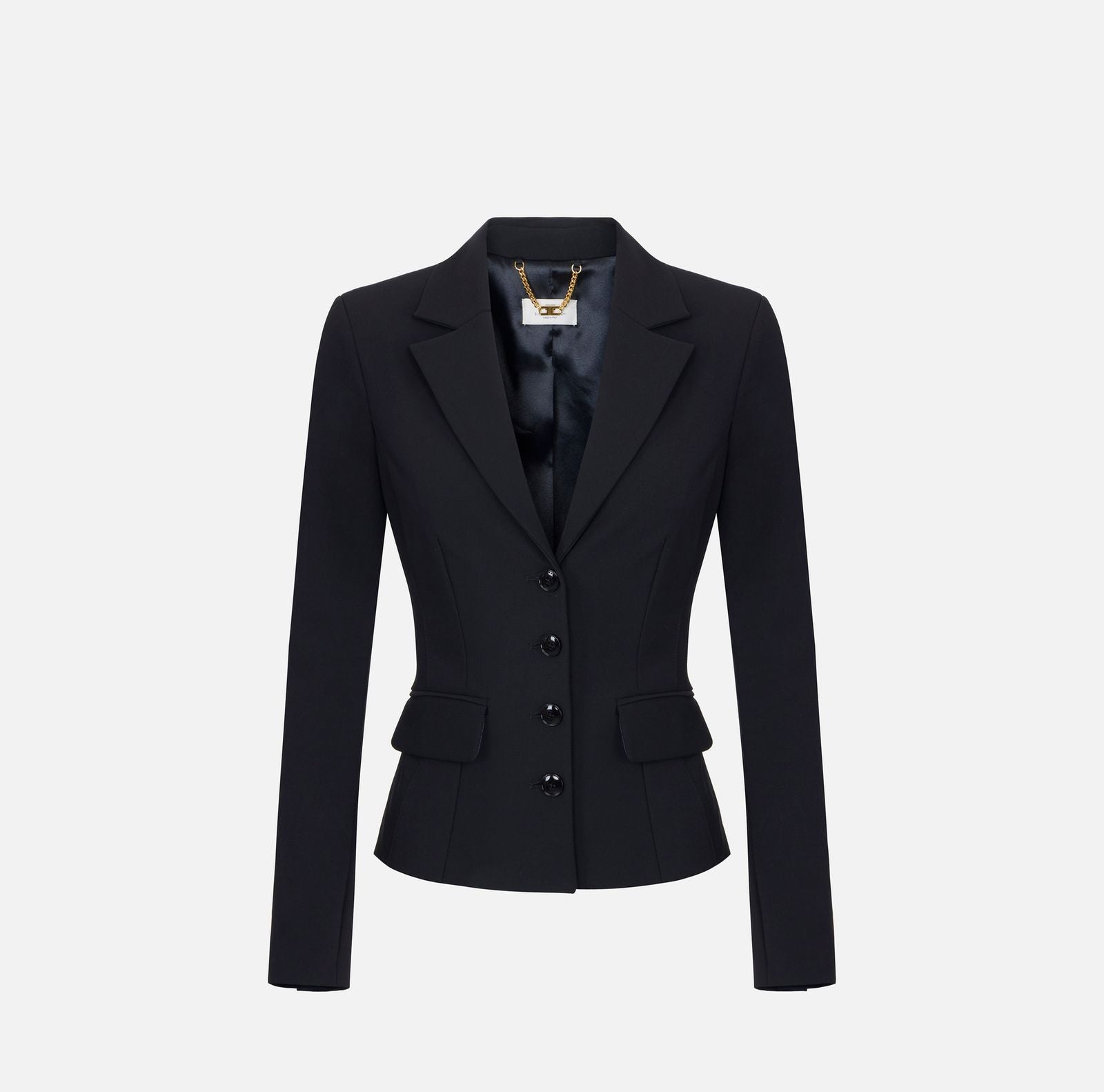 Giacca in tessuto tecnico - Elisabetta Franchi GI25367E2 110 ELISABETTA FRANCHI 