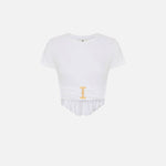T-shirt in jersey con dettaglio - Elisabetta Franchi MA00366E2 270 ELISABETTA FRANCHI 