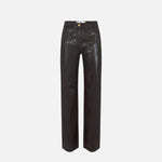 Jeans loose effetto laminato - Elisabetta Franchi PJ26N66E2 EV9 ELISABETTA FRANCHI 