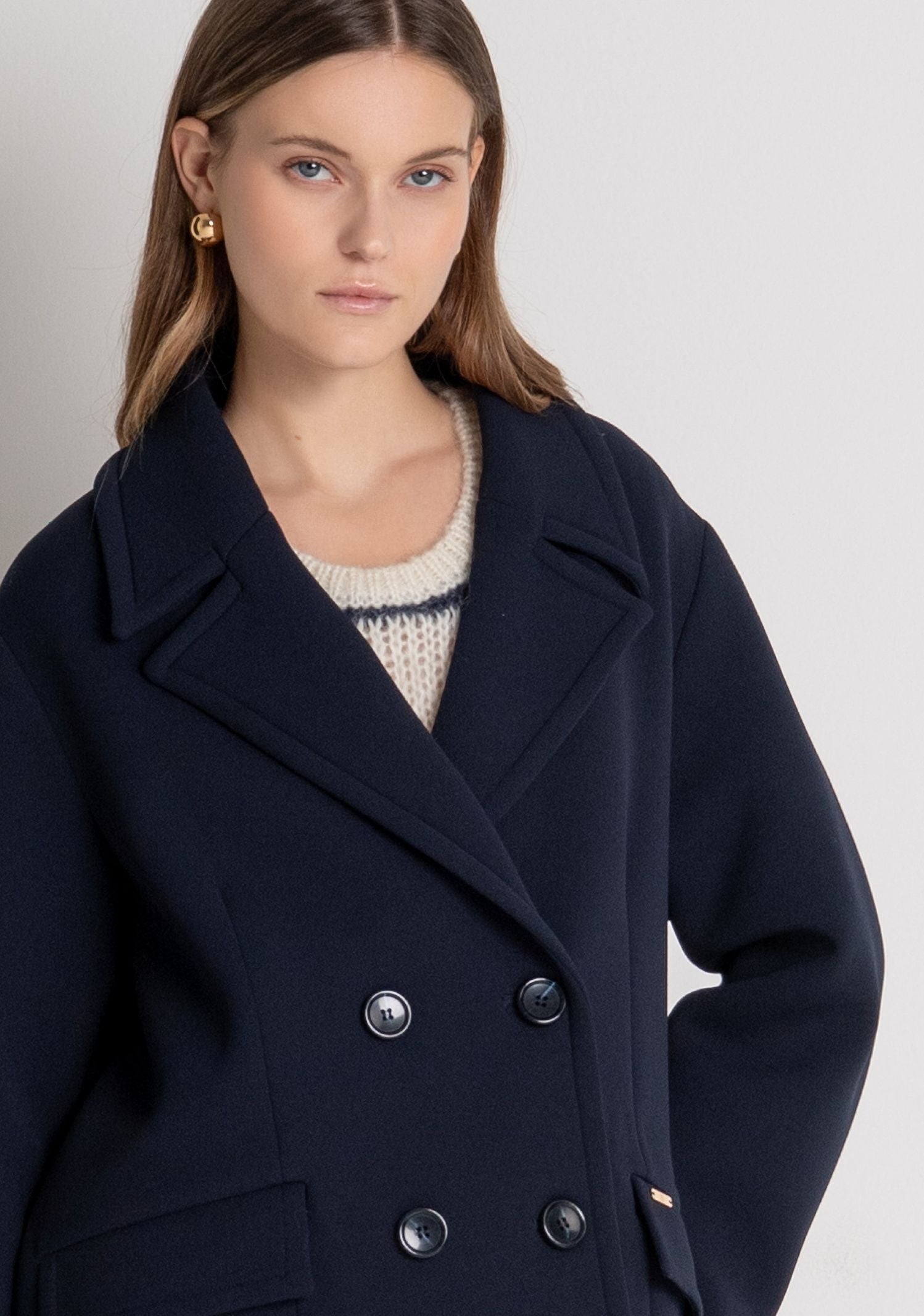 Cappotto doppiopetto - Fracomina FR26WC1010W47701 117 FRACOMINA 