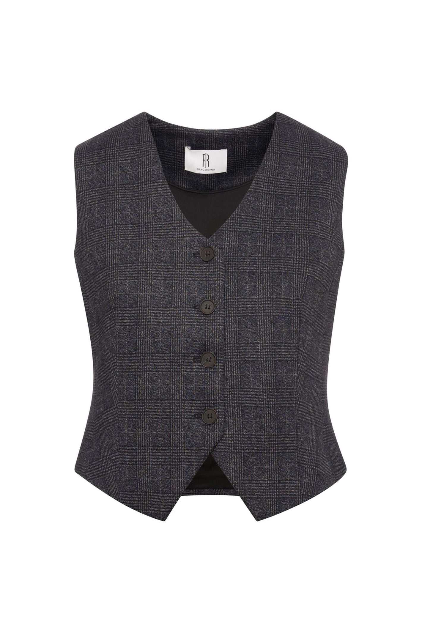 Gilet in tessuto Principe di Galles - Fracomina FR26WJ5008W57502 097 FRACOMINA 