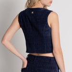 Gilet in velluto - Fracomina FR26WJ5012W59601 117 FRACOMINA 