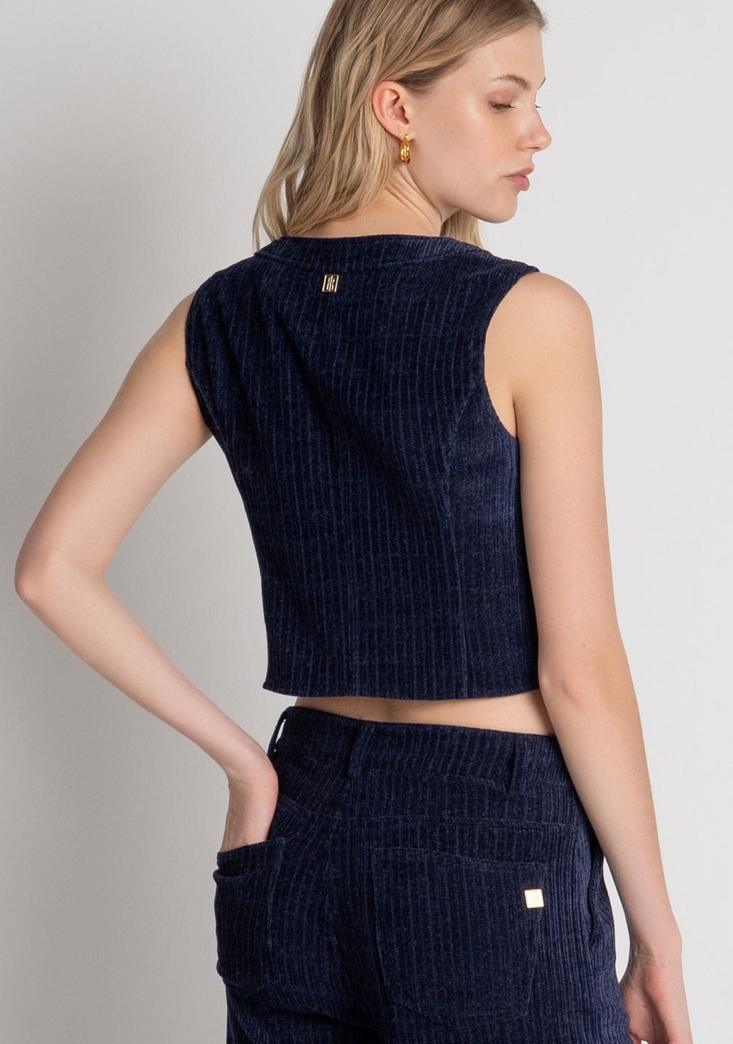 Gilet in velluto - Fracomina FR26WJ5012W59601 117 FRACOMINA 