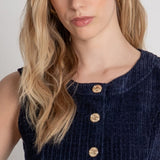 Gilet in velluto - Fracomina FR26WJ5012W59601 117 FRACOMINA 