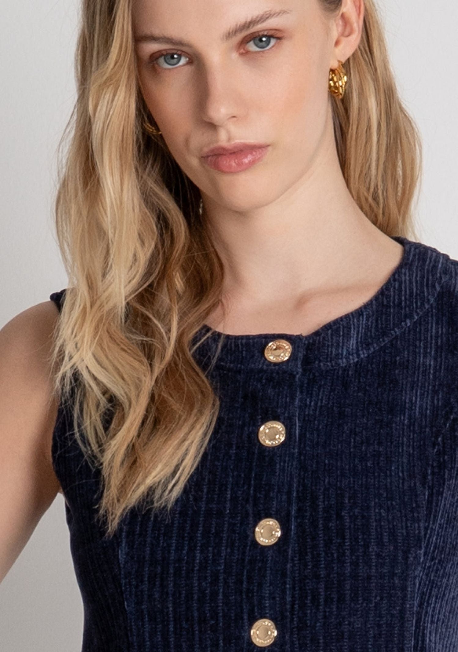 Gilet in velluto - Fracomina FR26WJ5012W59601 117 FRACOMINA 