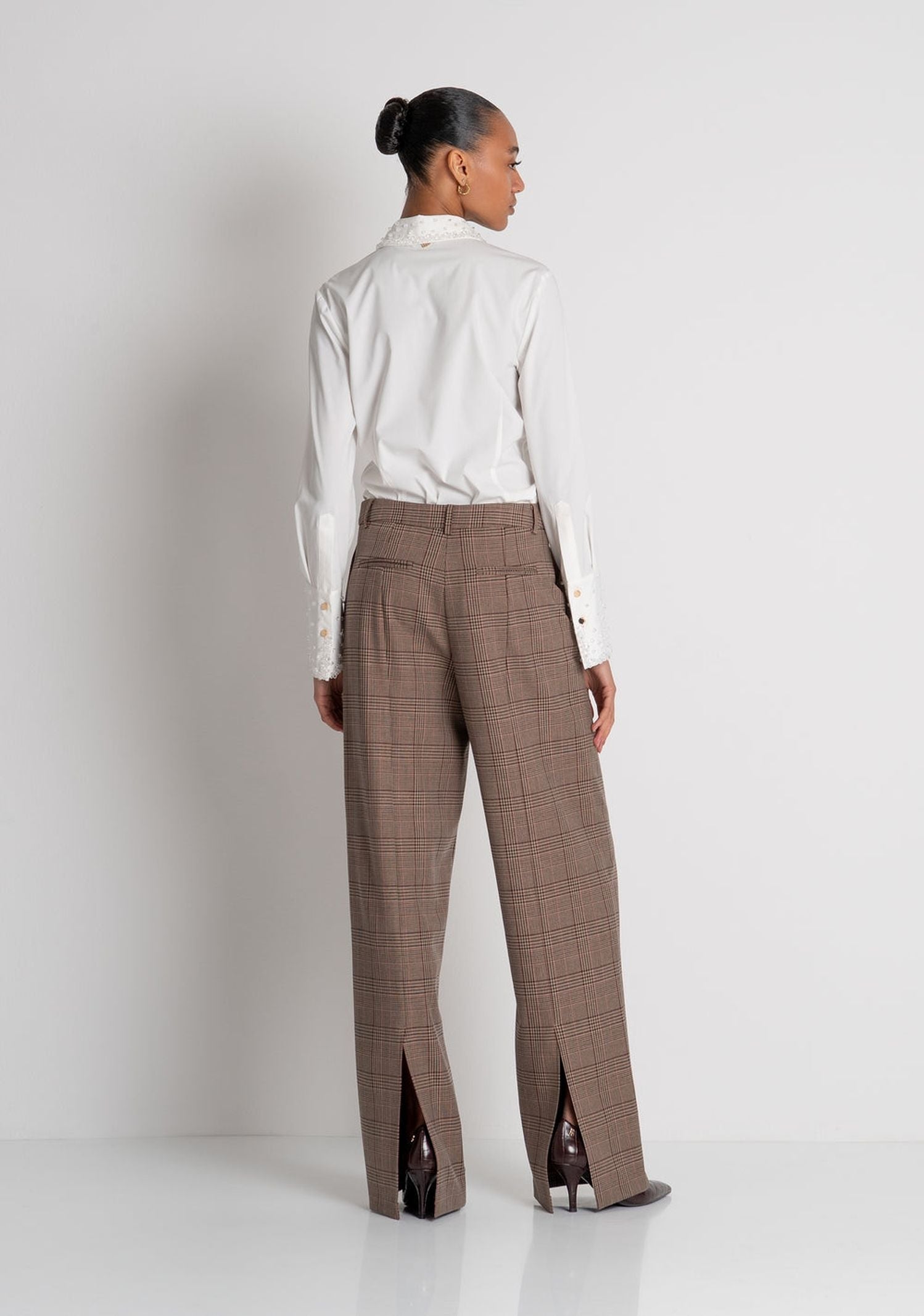 Pantalone fantasia Principe di Galles - Fracomina FR26WV2005W57595 210 FRACOMINA 