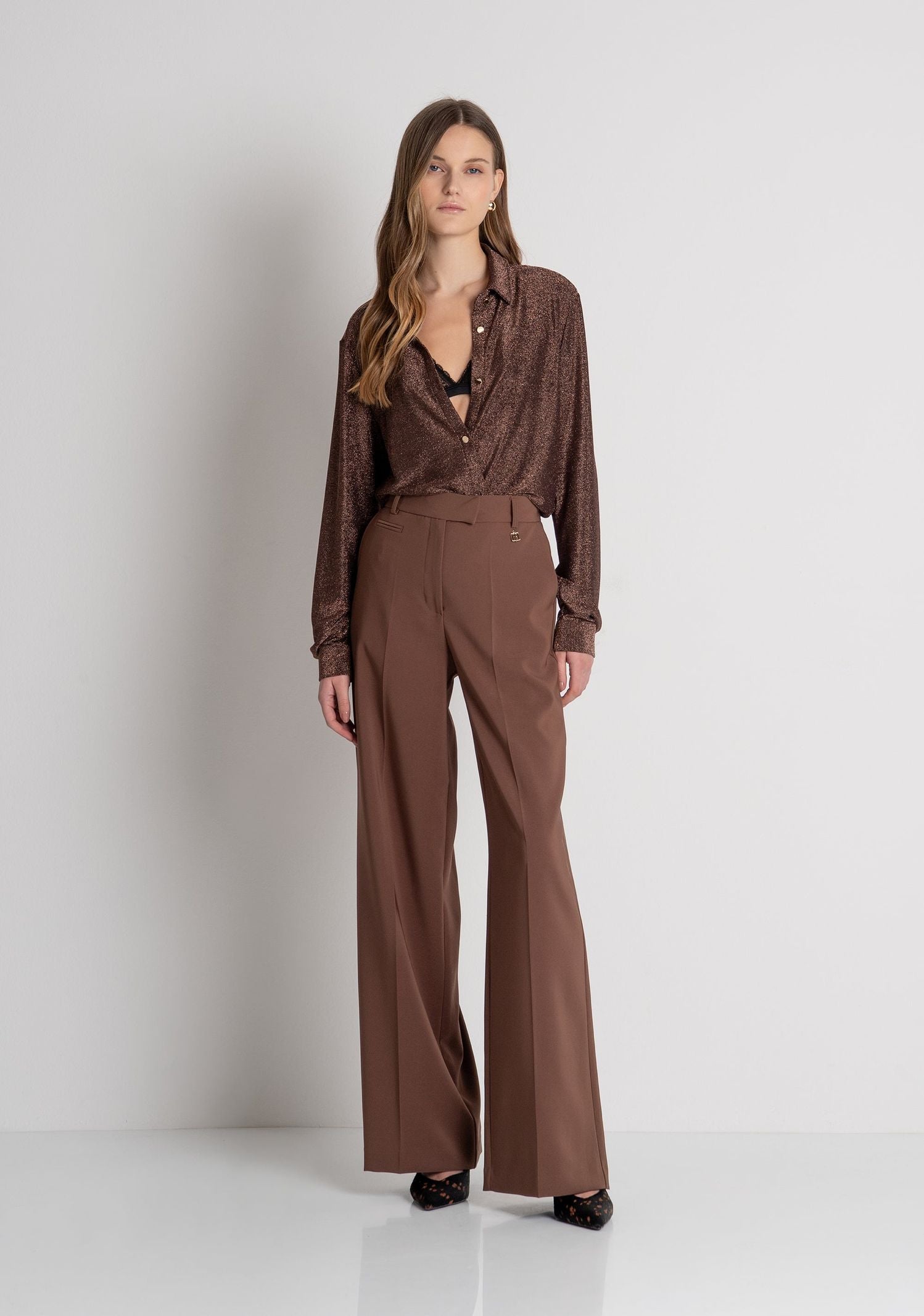 Pantalone flare - Fracomina FR26WV3002W42901 I49 FRACOMINA 