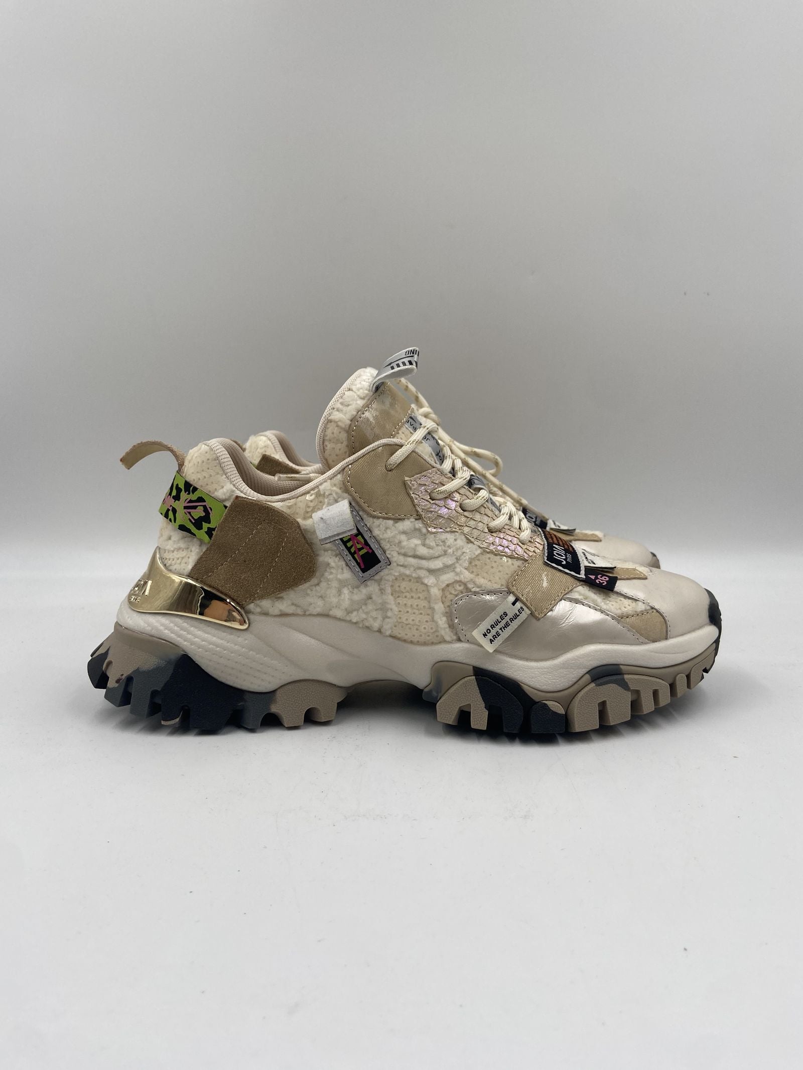 Sneakers Label beige e bianco - JoiaParis W115 BEIGEBIANCO JOIAPARIS 