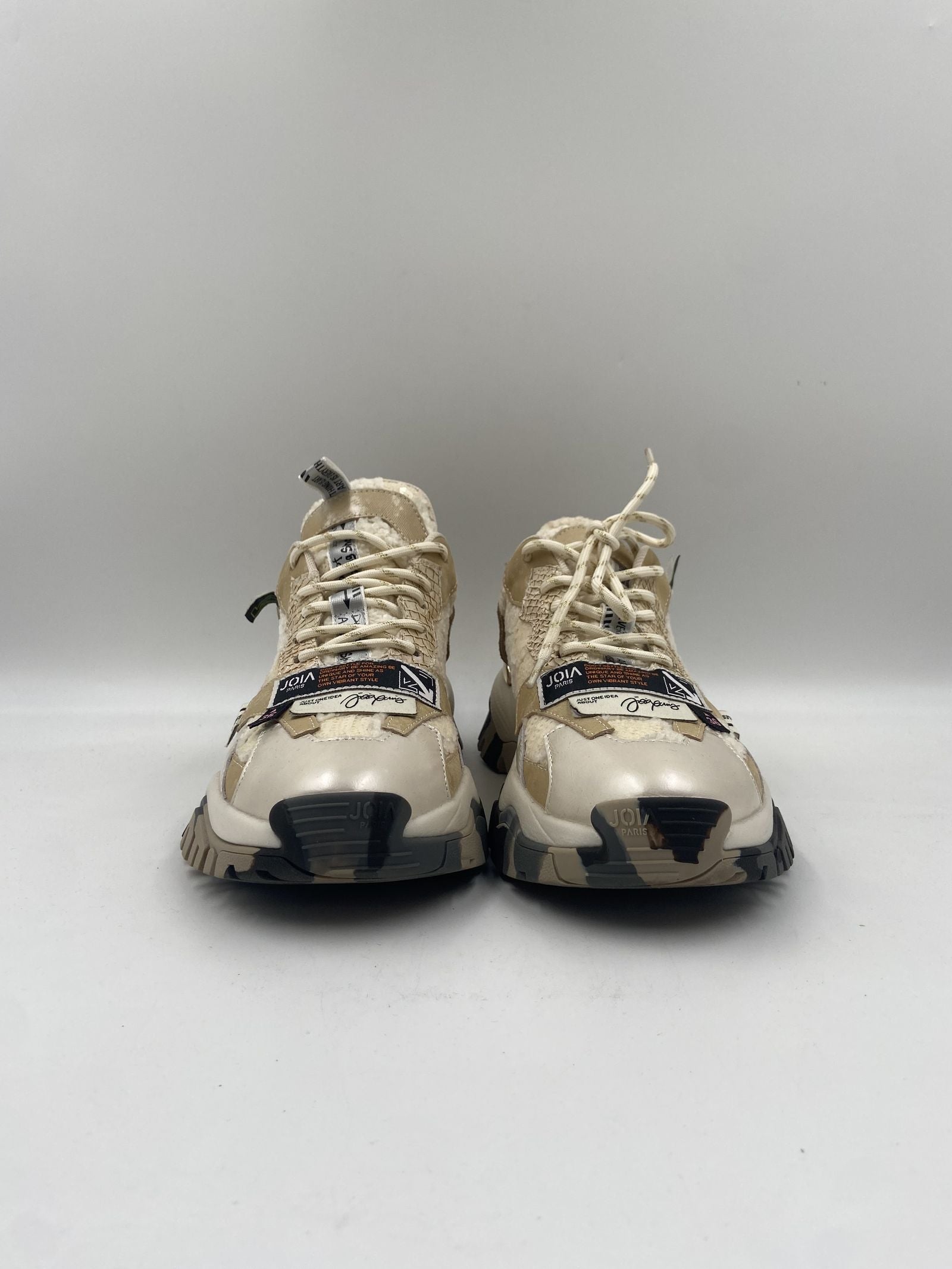Sneakers Label beige e bianco - JoiaParis W115 BEIGEBIANCO JOIAPARIS 