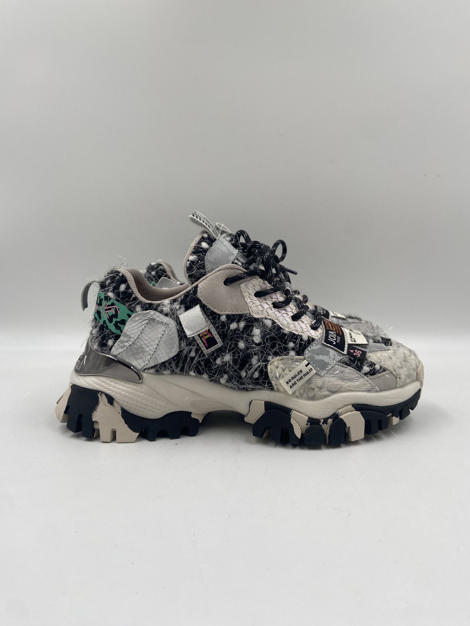 Sneakers Label bianco e nero - JoiaParis W116 BIANCONERO JOIAPARIS 