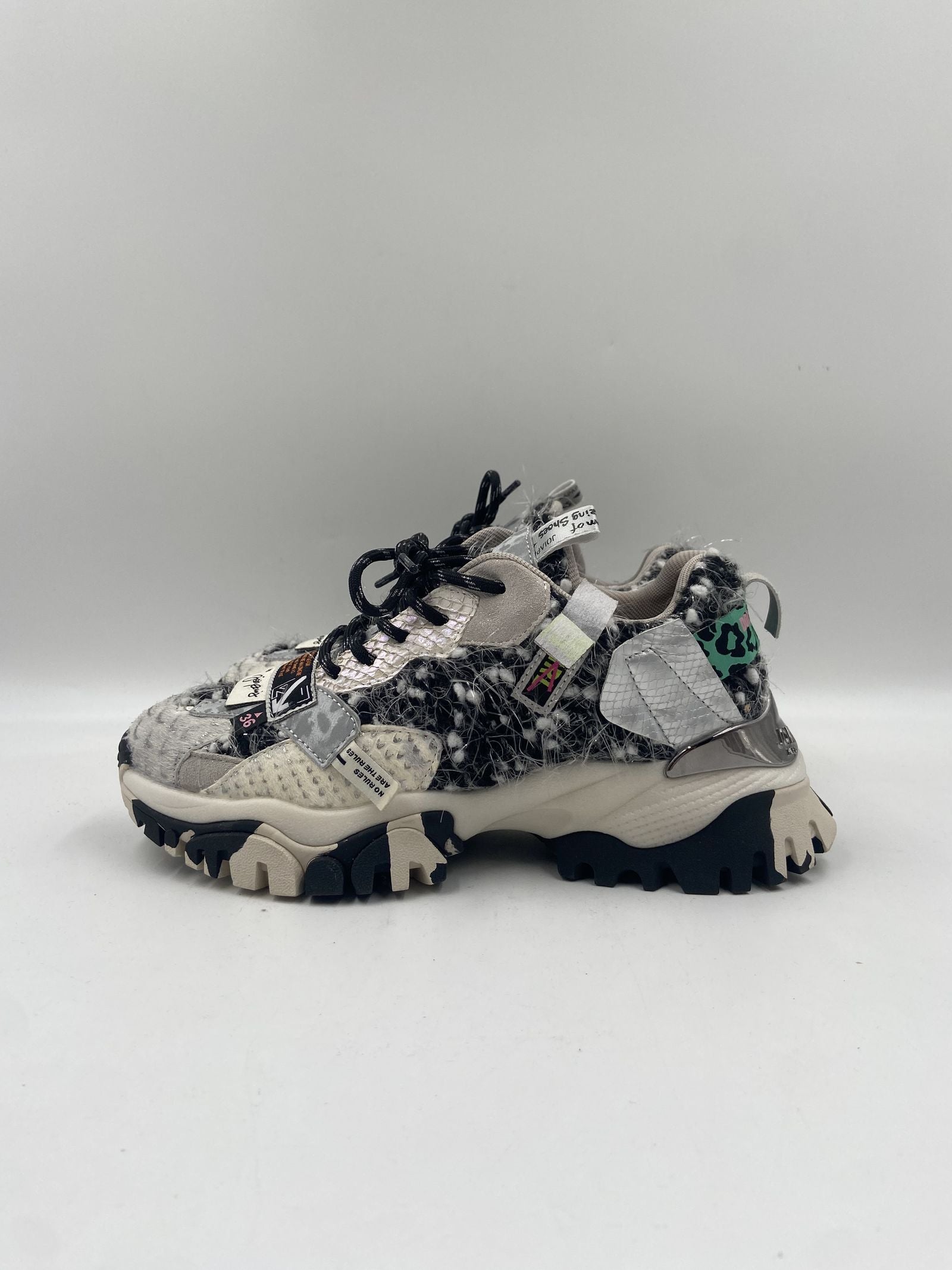 Sneakers Label bianco e nero - JoiaParis W116 BIANCONERO JOIAPARIS 