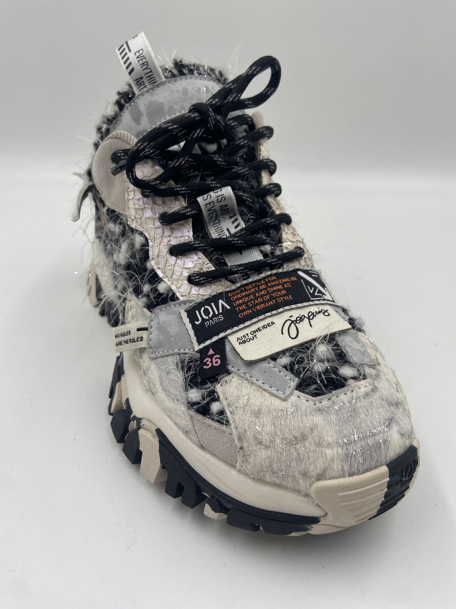 Sneakers Label bianco e nero - JoiaParis W116 BIANCONERO JOIAPARIS 
