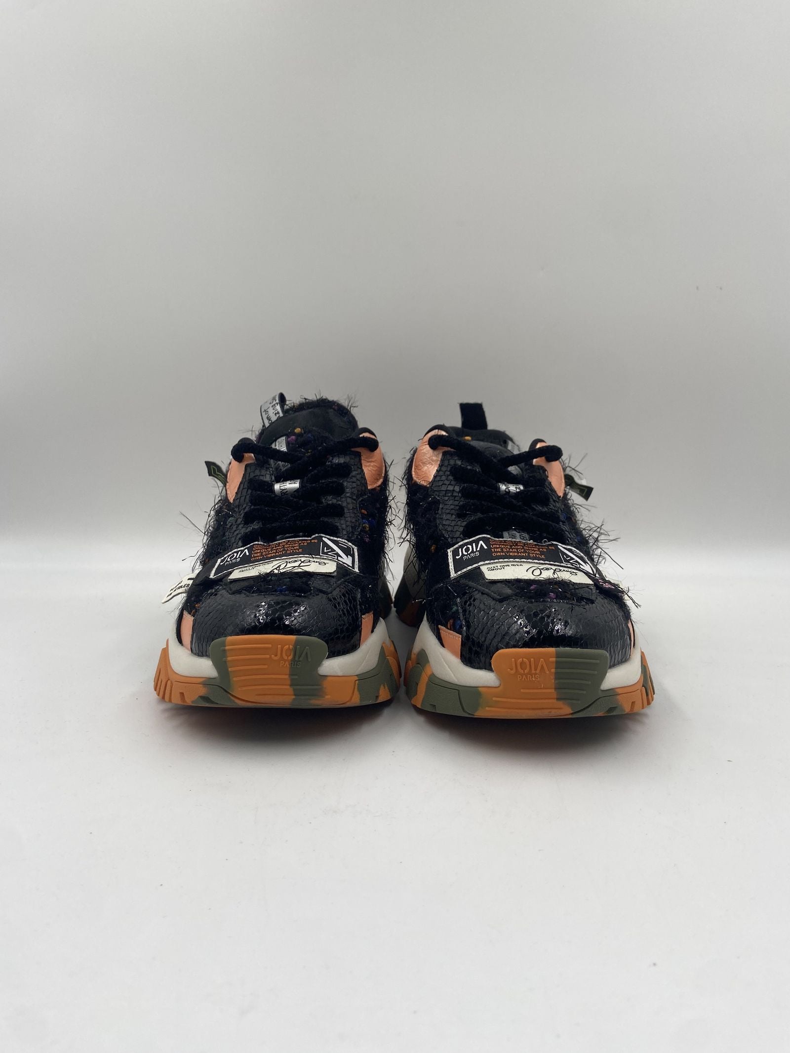 Sneakers Label arancio e nero - JoiaParis W117 ARANCIONENERO JOIAPARIS 