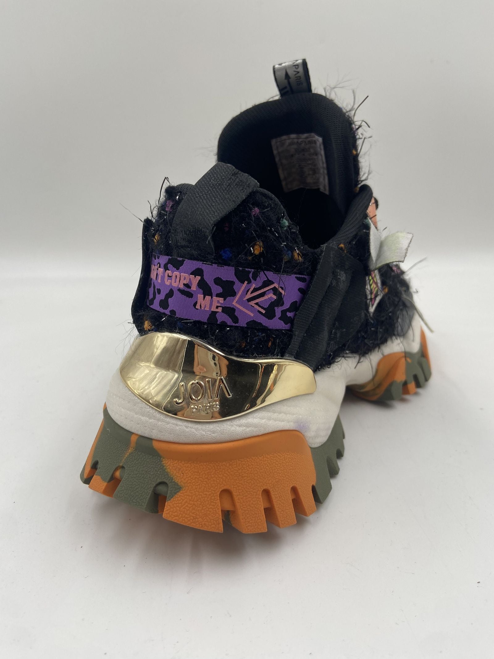 Sneakers Label arancio e nero - JoiaParis W117 ARANCIONENERO JOIAPARIS 