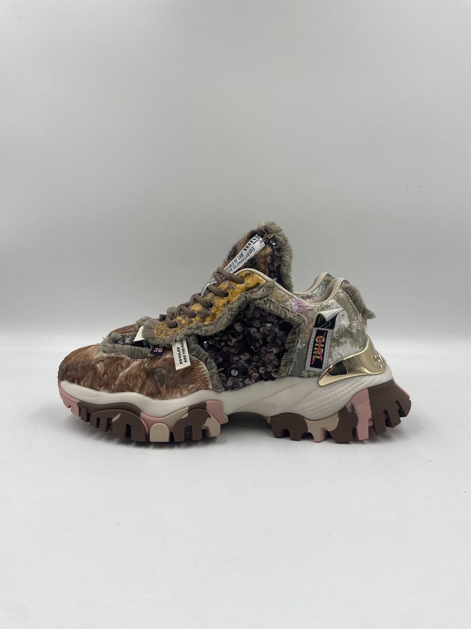 Sneakers Cozy marrone rosa - JoiaParis W121 MARRONEROSA JOIAPARIS 