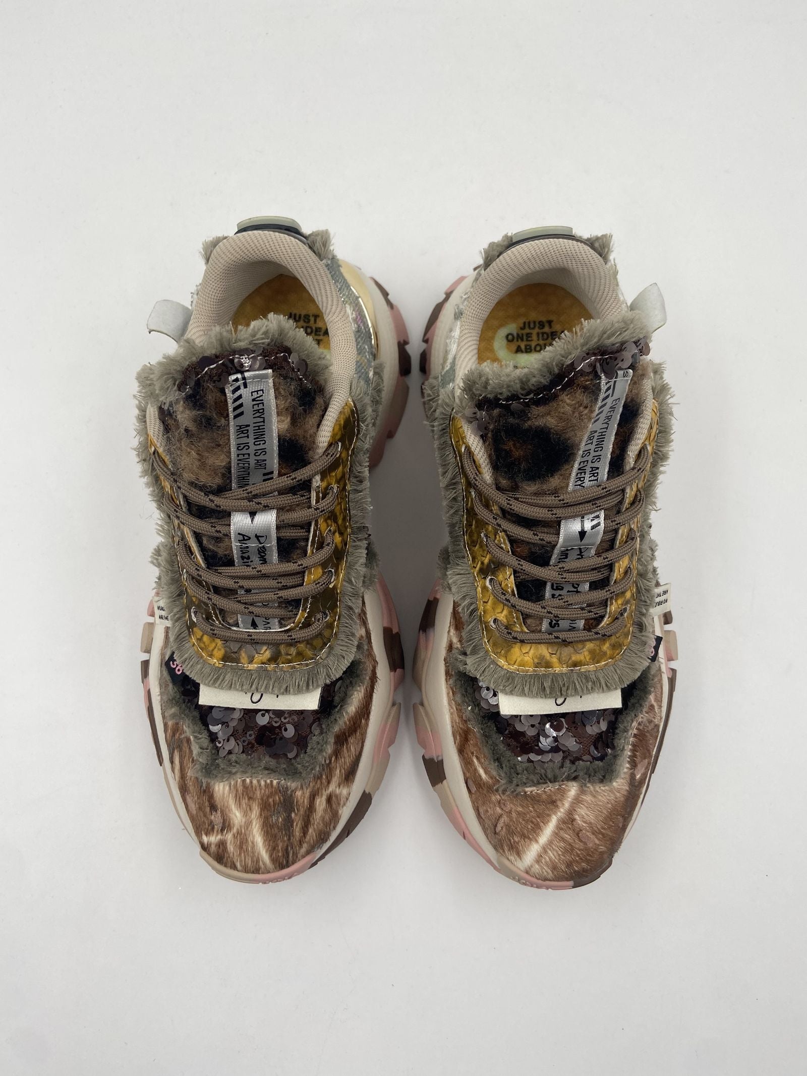 Sneakers Cozy marrone rosa - JoiaParis W121 MARRONEROSA JOIAPARIS 