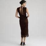 Abito midi in pizzo - Manila Grace A144PU ME009 MANILA GRACE 