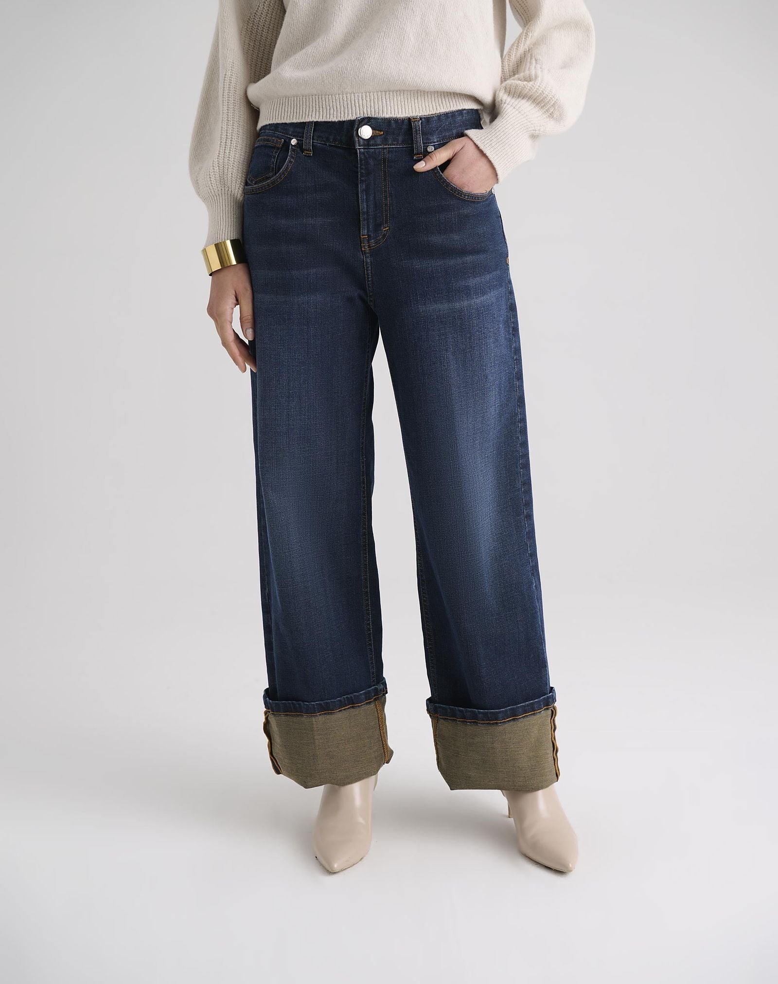 Jeans con risvolto - Manila Grace J300CU MZ013 MANILA GRACE 