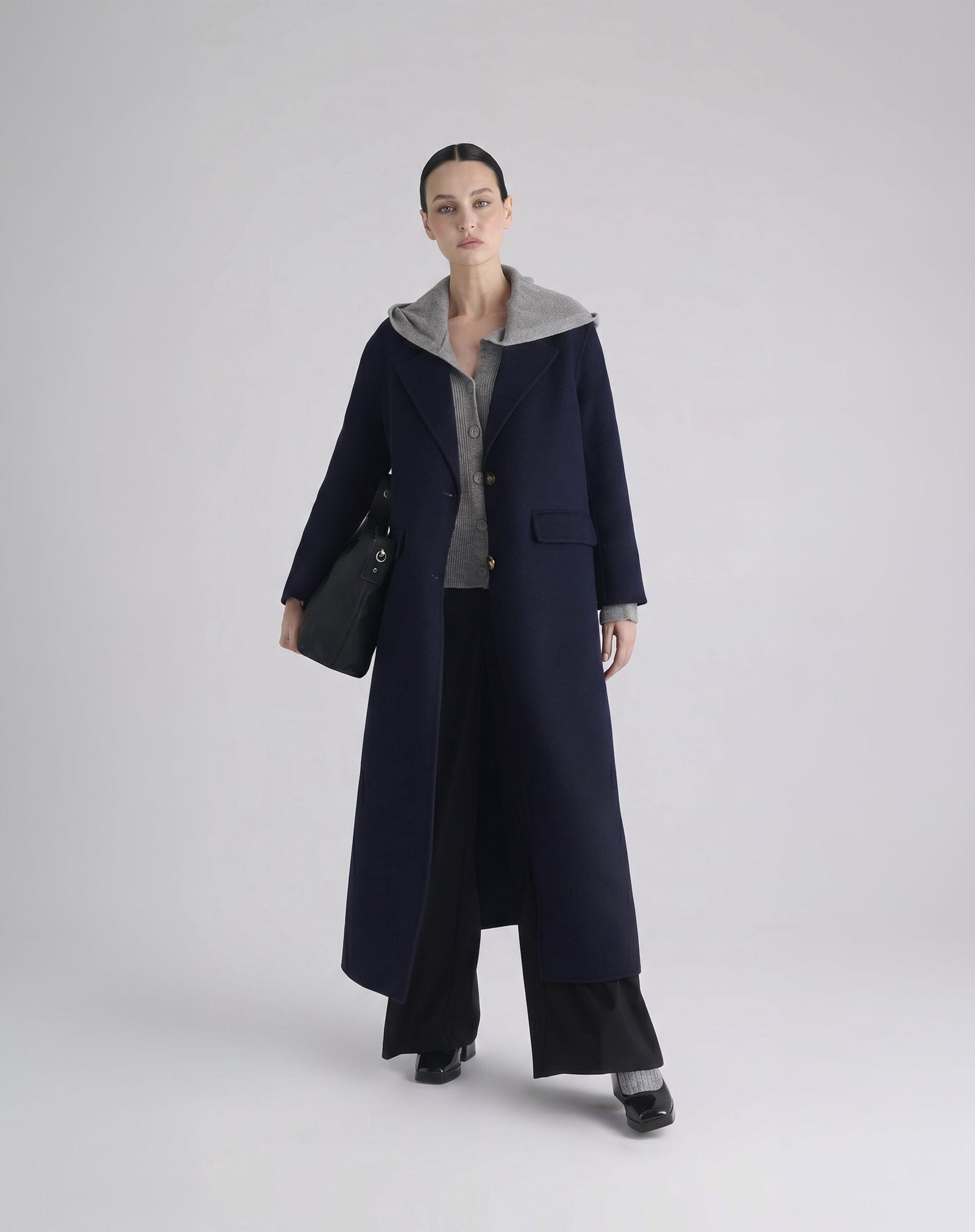 Cappotto lungo monopetto - Manila Grace K058WU ME020 MANILA GRACE 