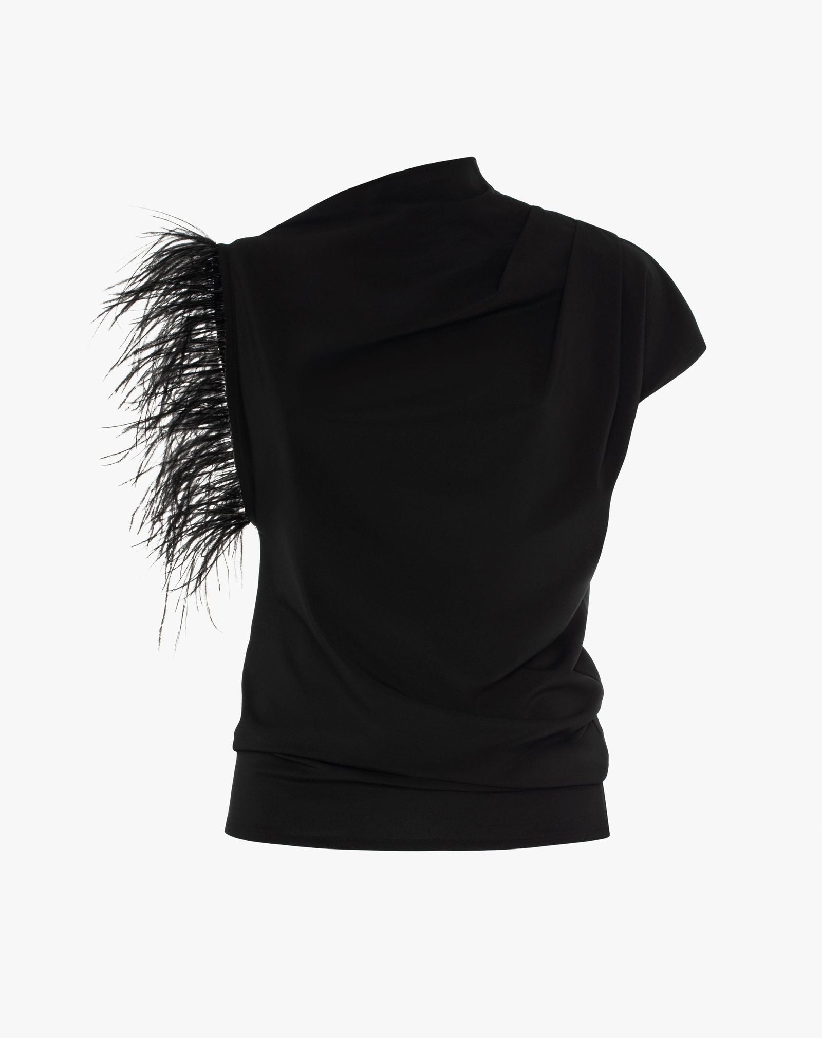 T- shirt con piuma - Manila Grace T200VU ME001 MANILA GRACE 