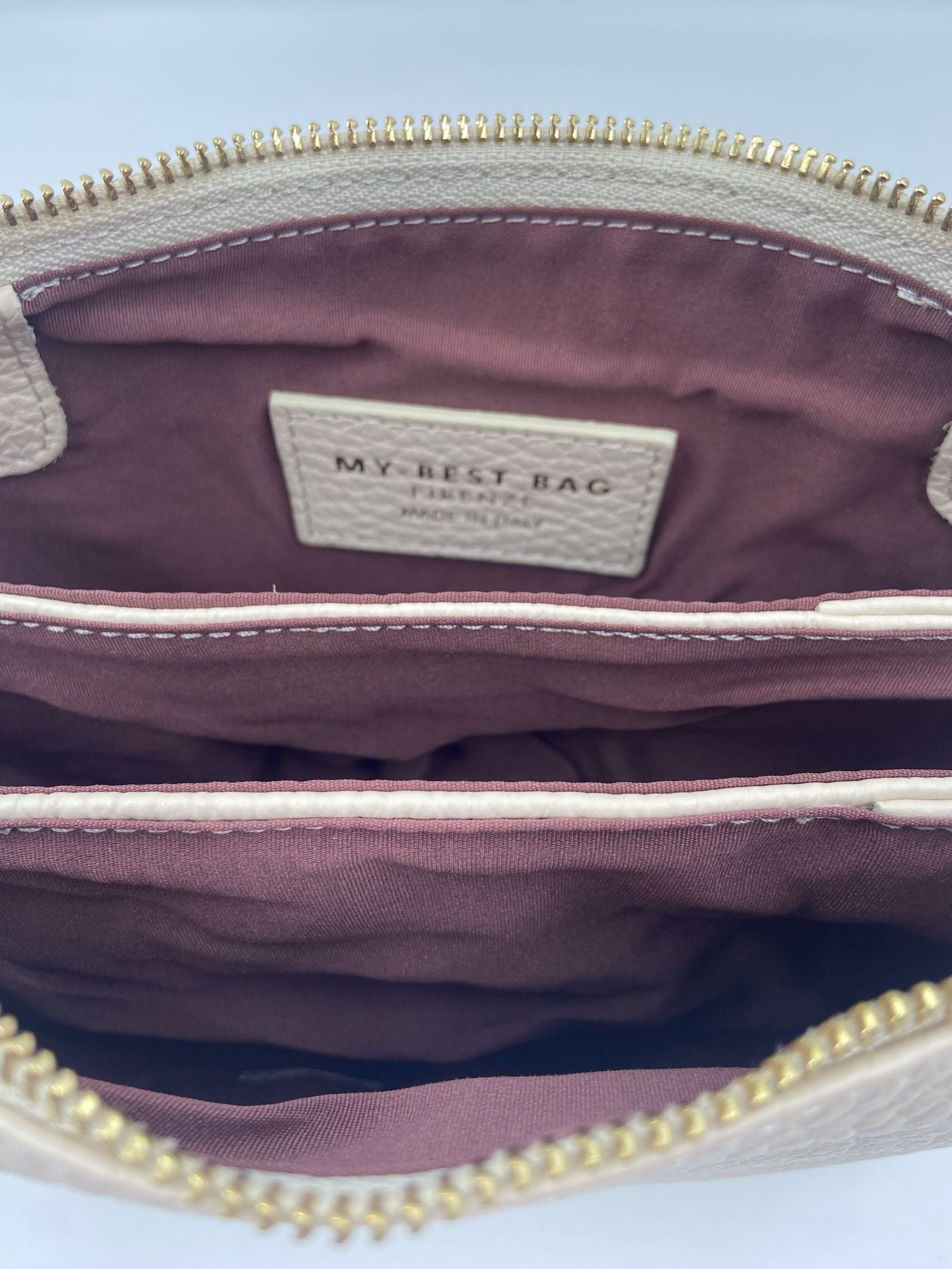 Pochette con grana dollaro - My Best Bag Firenze F2MYB3029S AVORIO MY BEST BAG 