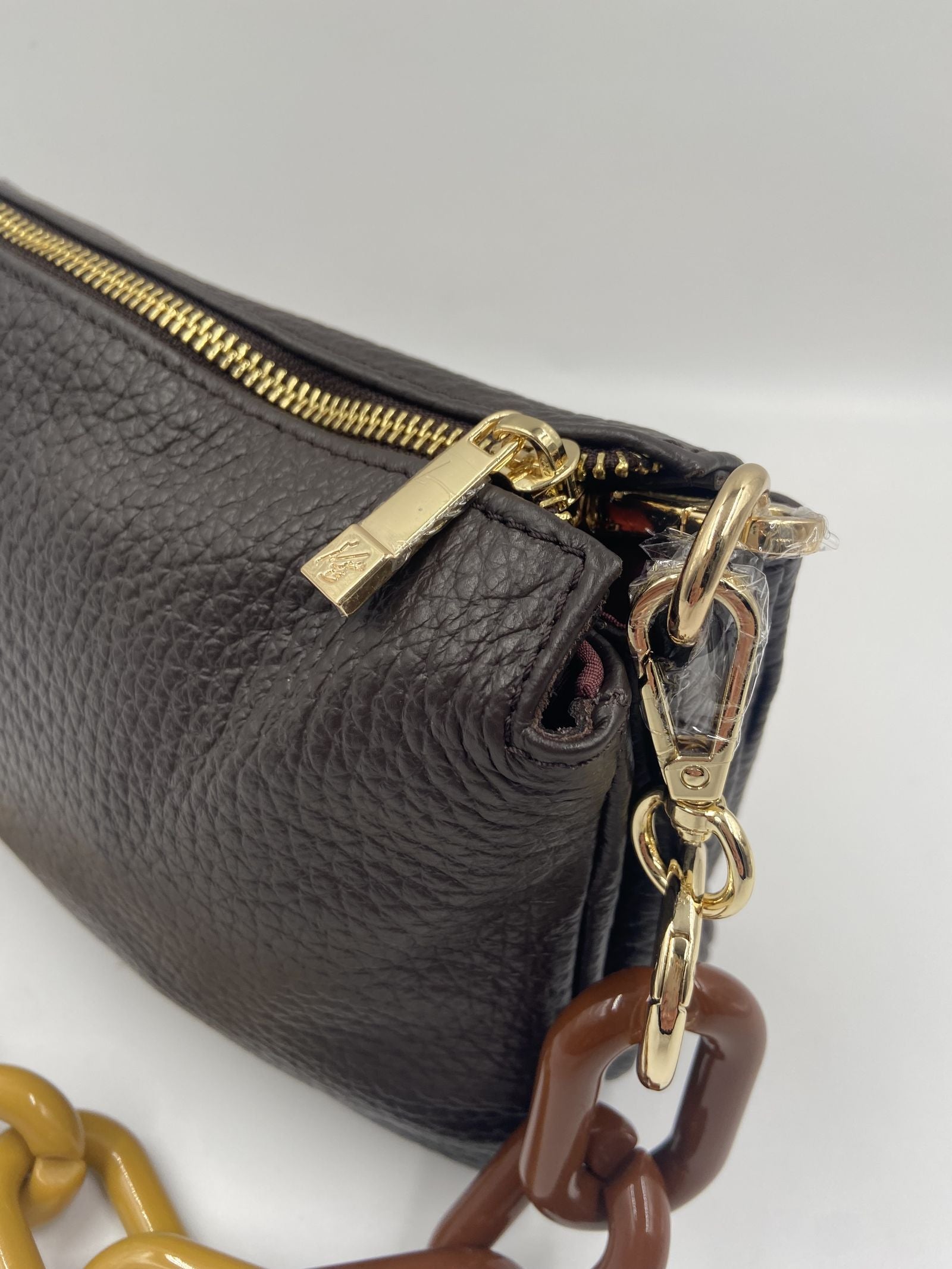 Pochette con grana dollaro - My Best Bag Firenze F2MYB3029S MARRONE MY BEST BAG 