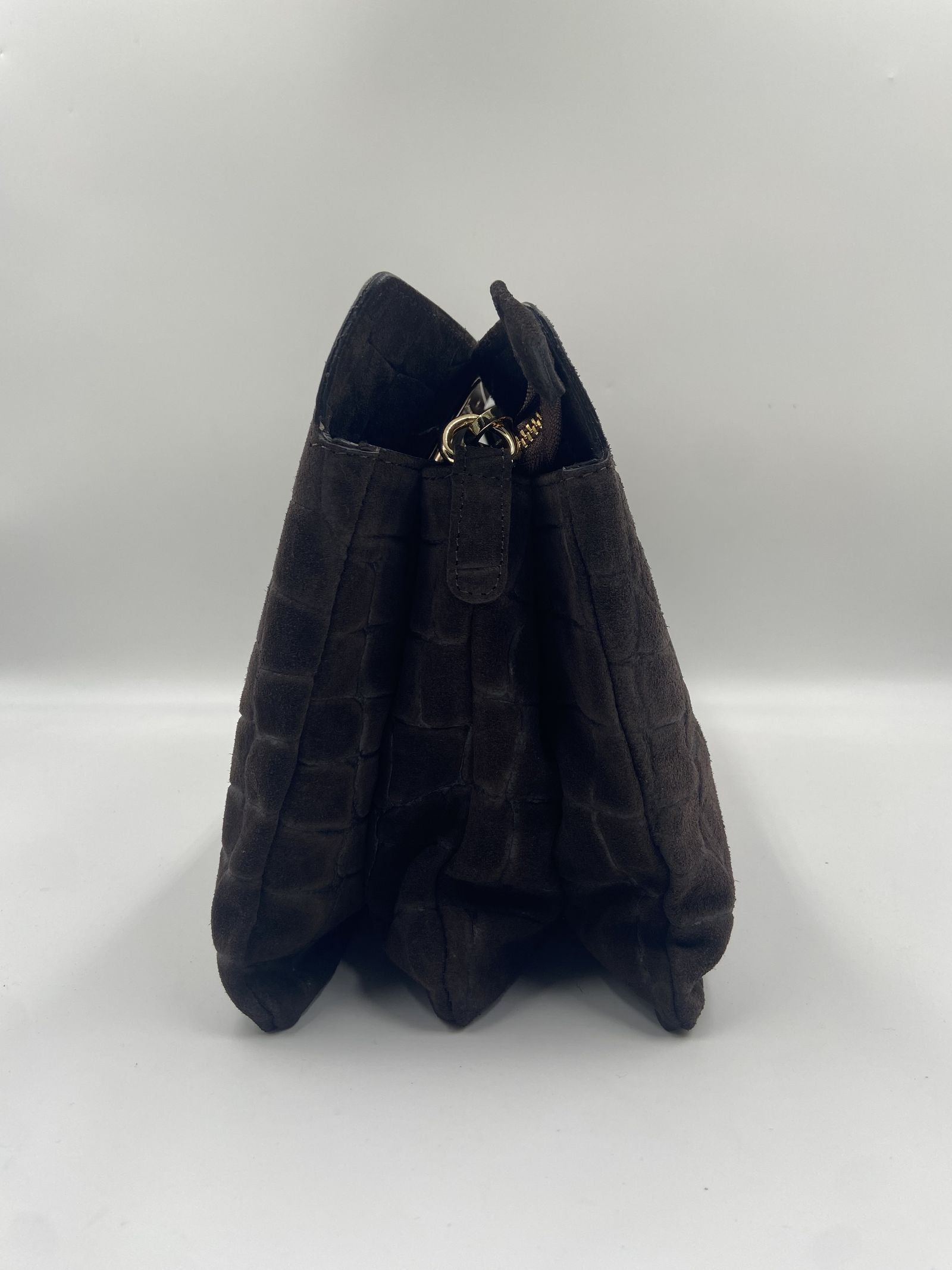 Borsa media Viktoria croco suede - My Best Bag Firenze F2MYB3037L MARRONE MY BEST BAG 