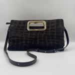 Borsa media Viktoria croco suede - My Best Bag Firenze F2MYB3037L MARRONE MY BEST BAG 