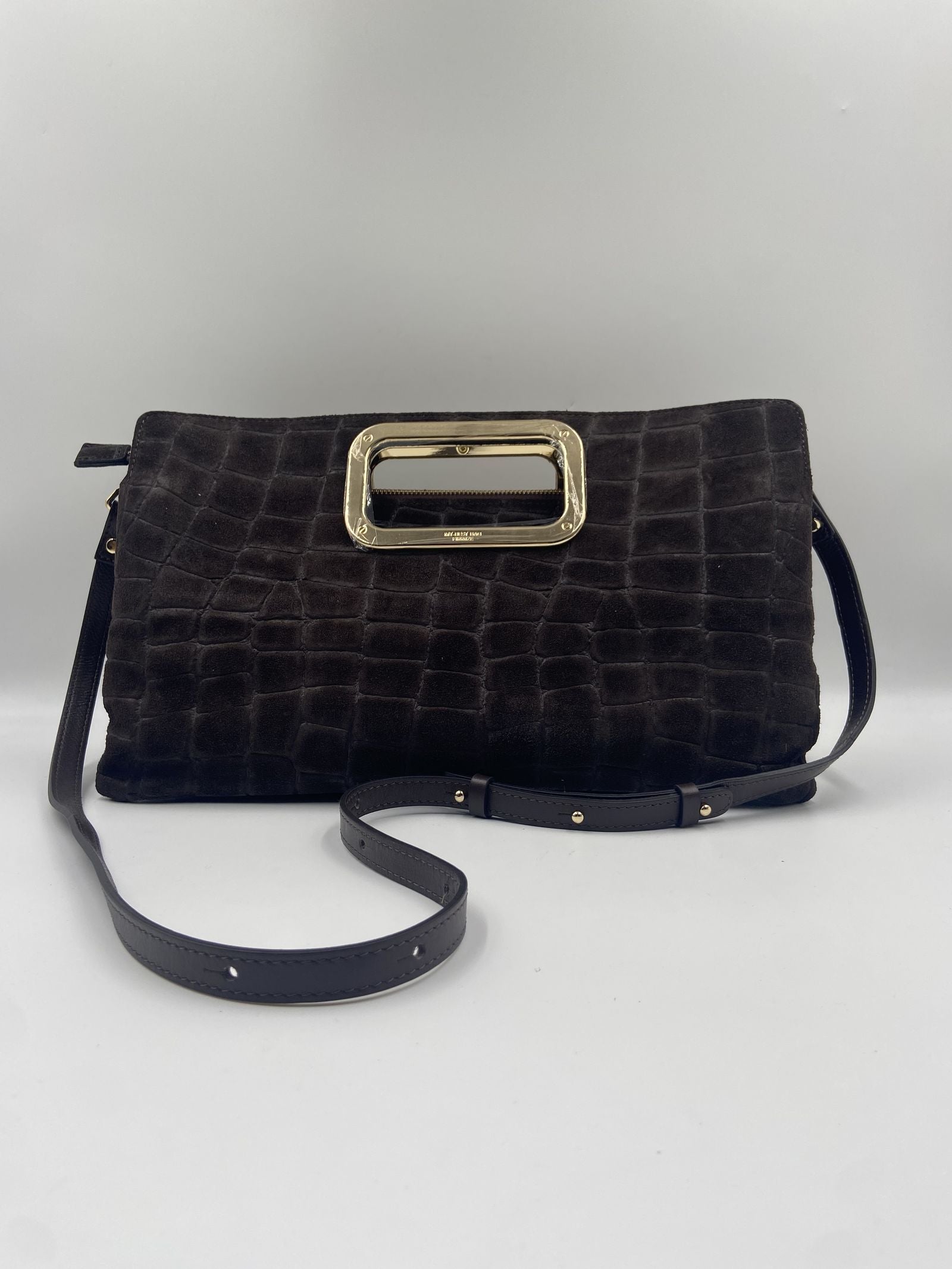 Borsa media Viktoria croco suede - My Best Bag Firenze F2MYB3037L MARRONE MY BEST BAG 