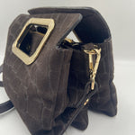 Borsa Viktoria croco suede -My Best Bag Firenze F2MYB3038S MARRONE MY BEST BAG 