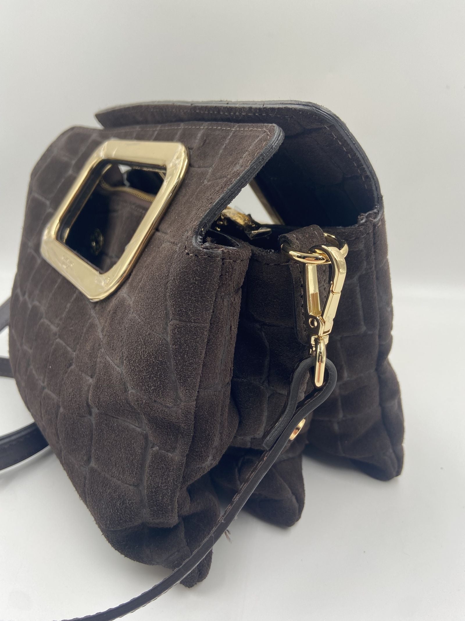 Borsa Viktoria croco suede -My Best Bag Firenze F2MYB3038S MARRONE MY BEST BAG 