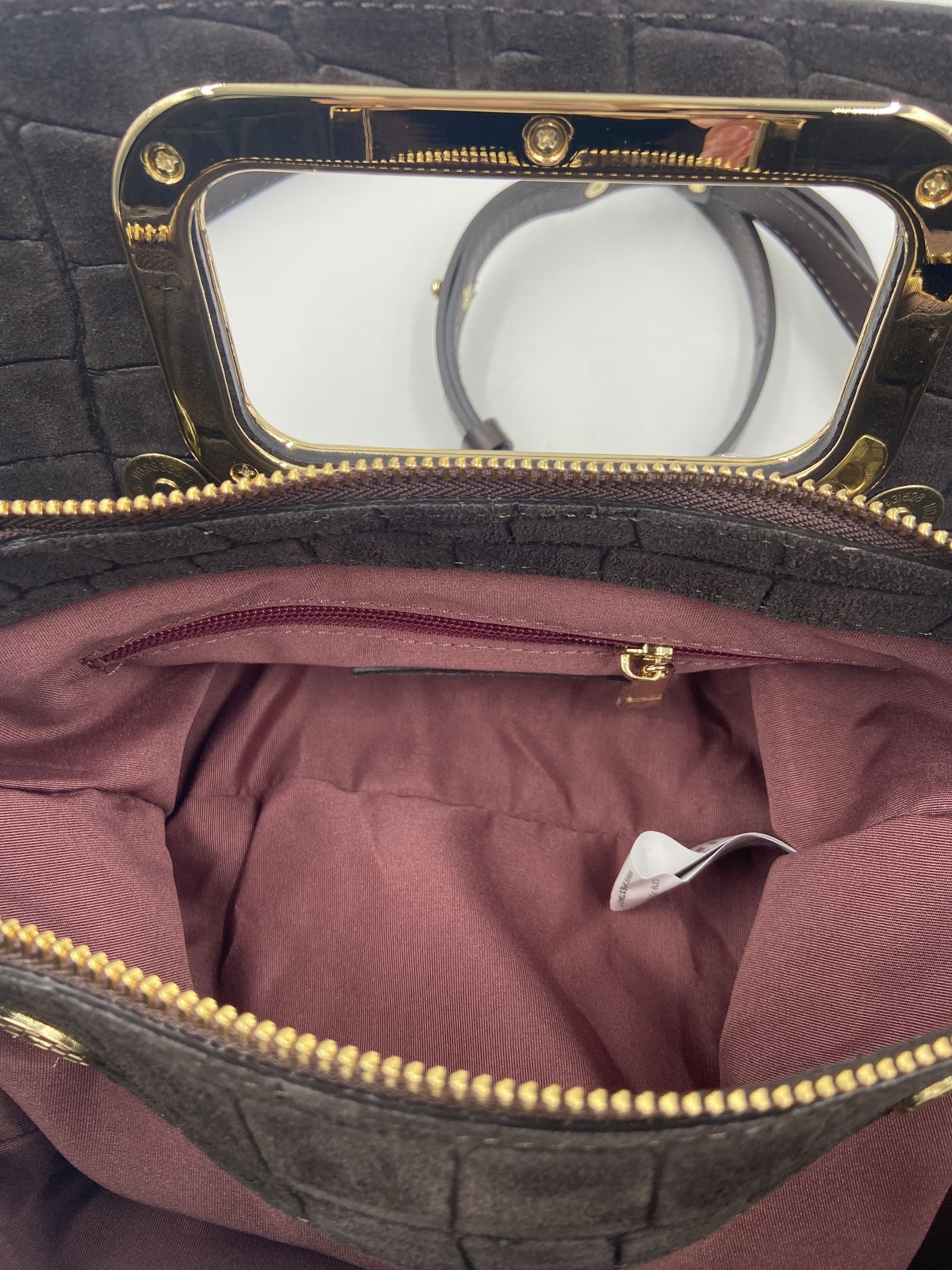 Borsa Viktoria croco suede -My Best Bag Firenze F2MYB3038S MARRONE MY BEST BAG 