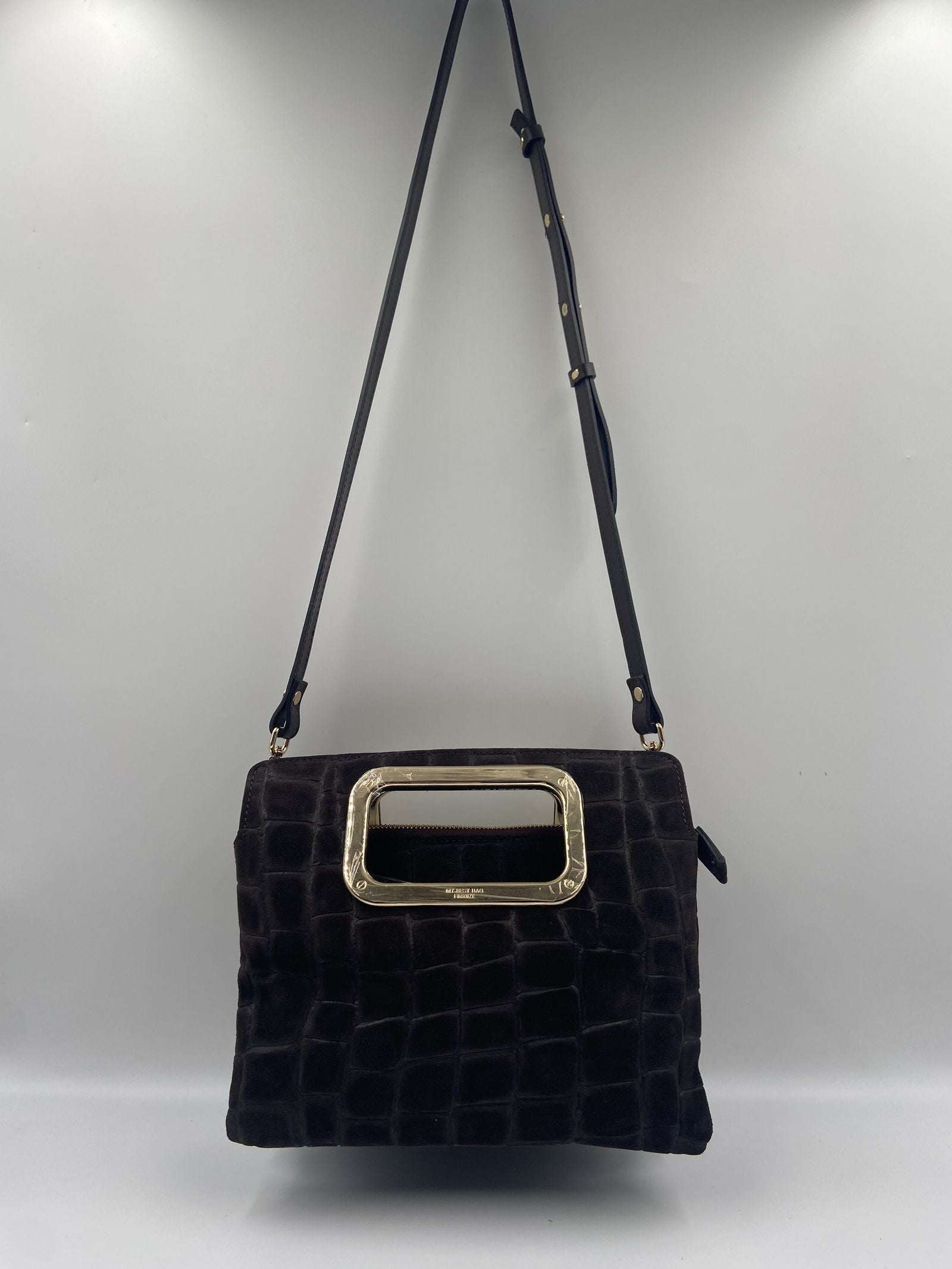 Borsa Viktoria croco suede -My Best Bag Firenze F2MYB3038S MARRONE MY BEST BAG 