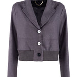 Giacca bomber con bordini maglia - Nenette 42BBBEAT 0703 NENETTE 