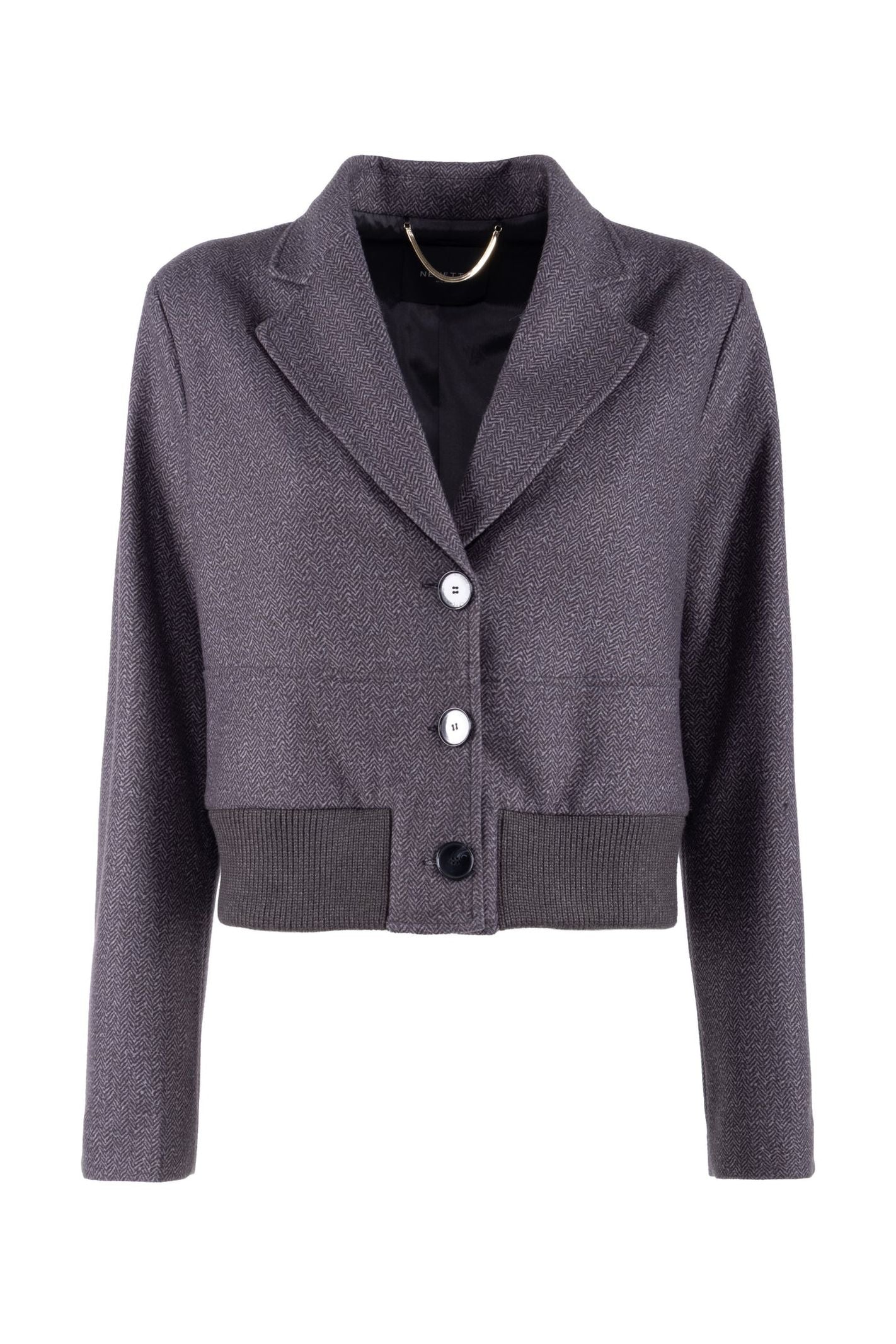 Giacca bomber con bordini maglia - Nenette 42BBBEAT 0703 NENETTE 