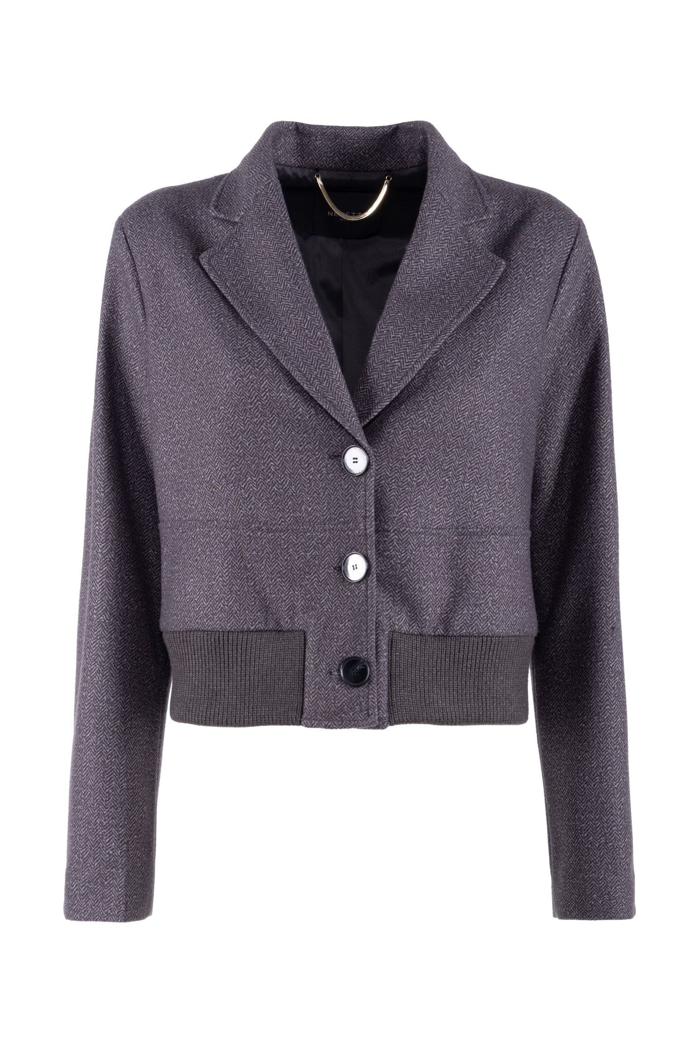 Giacca bomber con bordini maglia - Nenette 42BBBEAT 0703 NENETTE 