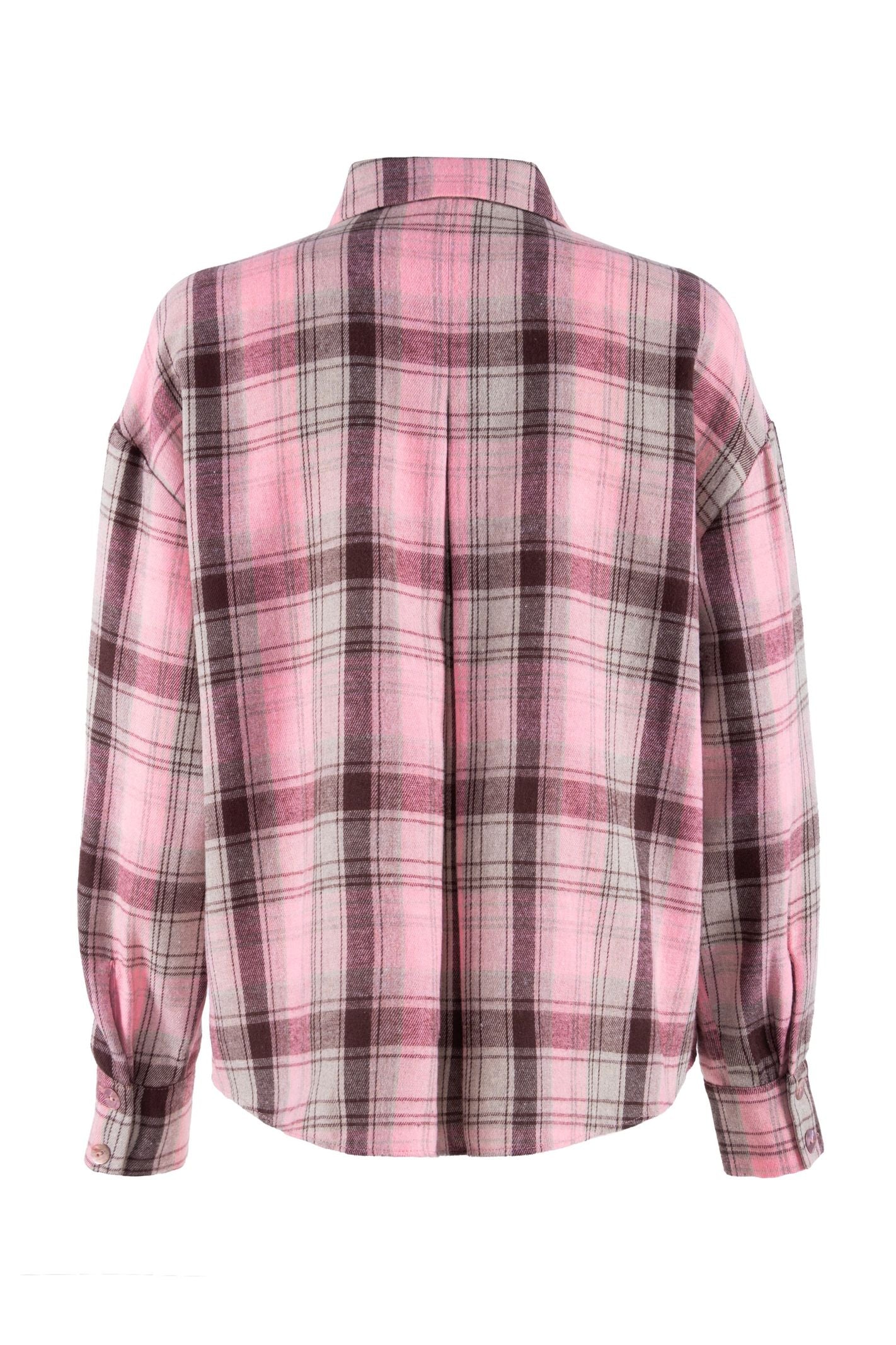 Camicia quadri con tasche paillettes - Nenette 42BBFORTE 0604 NENETTE 