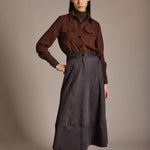 Gonna lunga in ecosuede - Nenette 42BBGINKO 0703 NENETTE 
