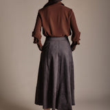 Gonna lunga in ecosuede - Nenette 42BBGINKO 0703 NENETTE 
