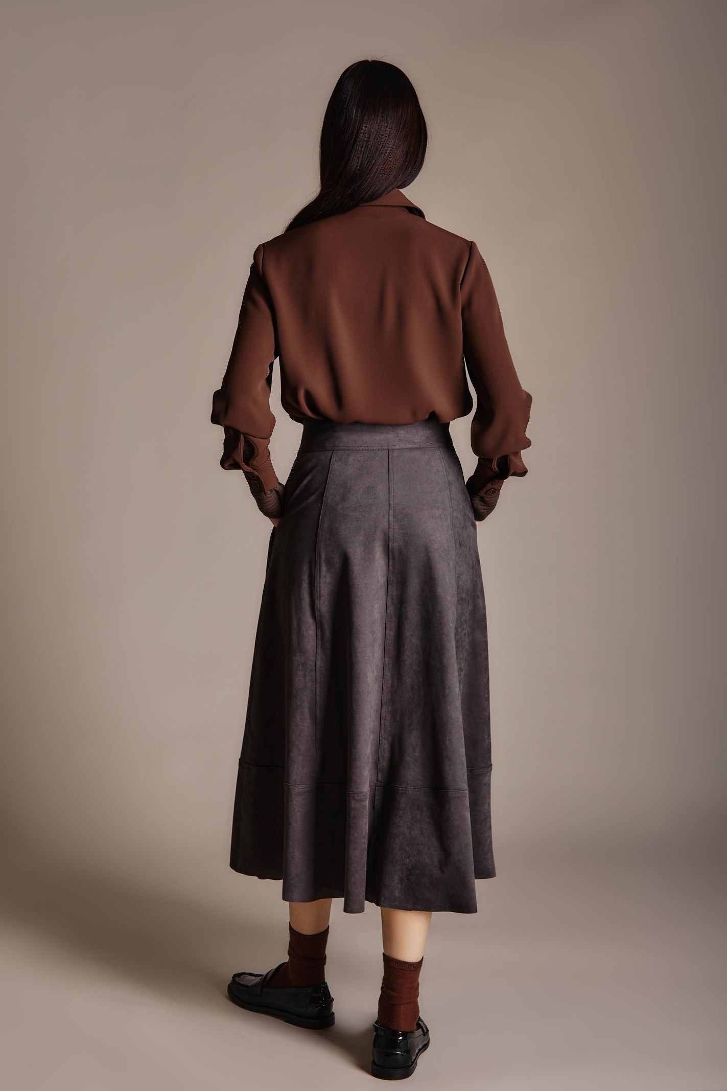 Gonna lunga in ecosuede - Nenette 42BBGINKO 0703 NENETTE 