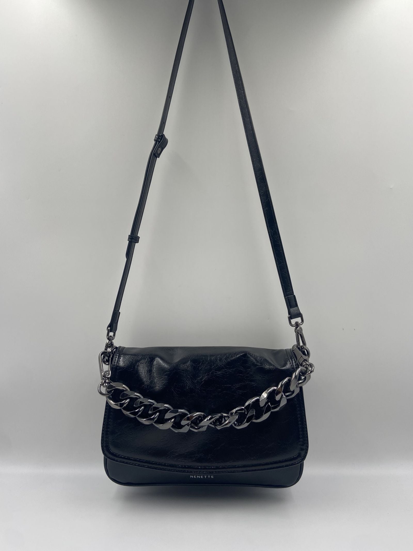 Borsa flap con catena - Nenette 42BBIZUMI01 0700 NENETTE 