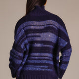 Maglia collo alto con paillettes - Nenette 42BBMAKO 0406 NENETTE 