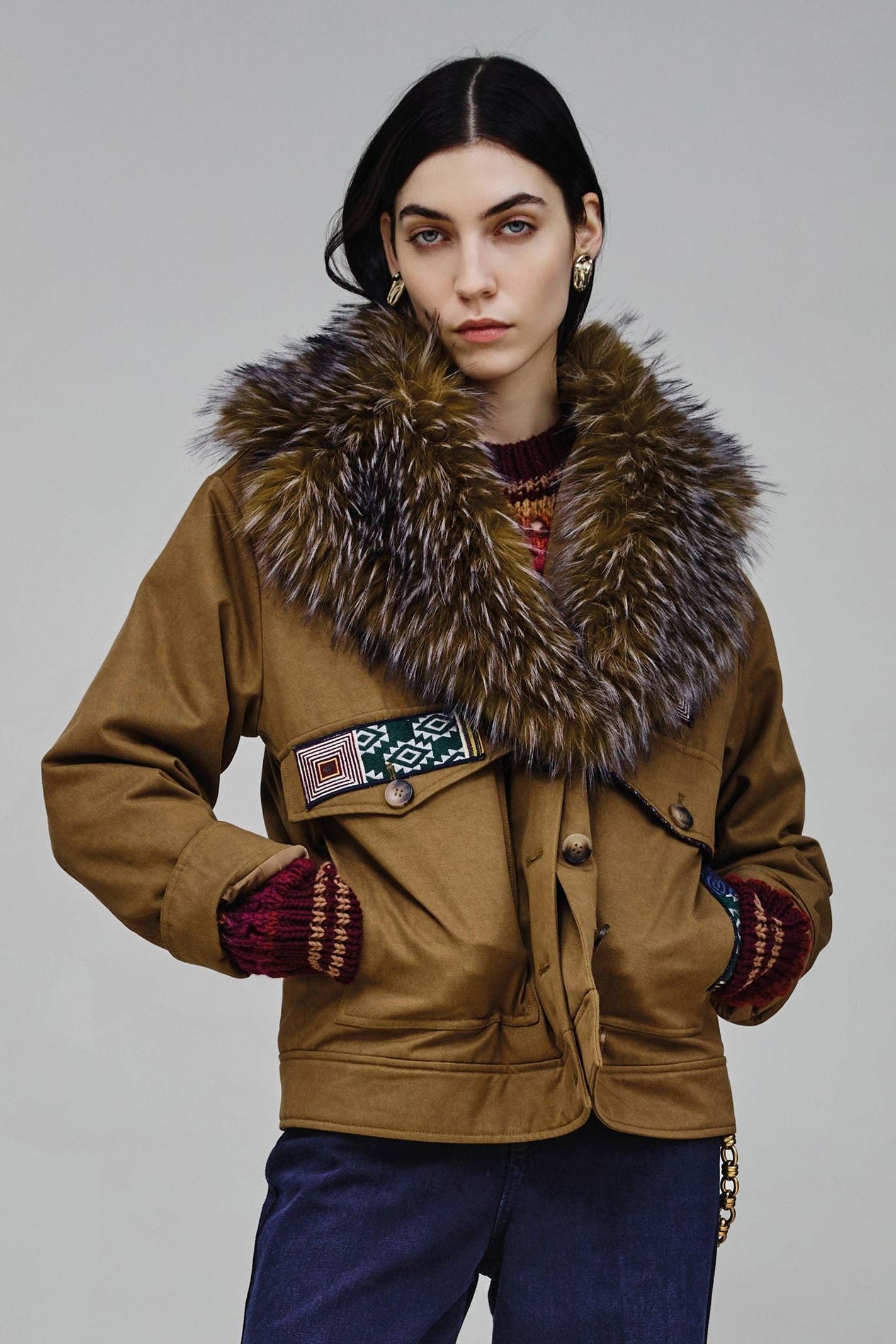 Parka corto - Nenette 42BBVULCANO 0614 NENETTE 