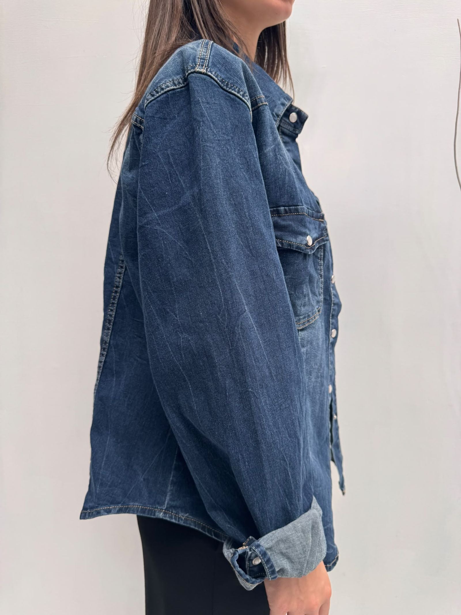 Camicia in denim scuro - Ofelia 91863 DENIM OFELIA 