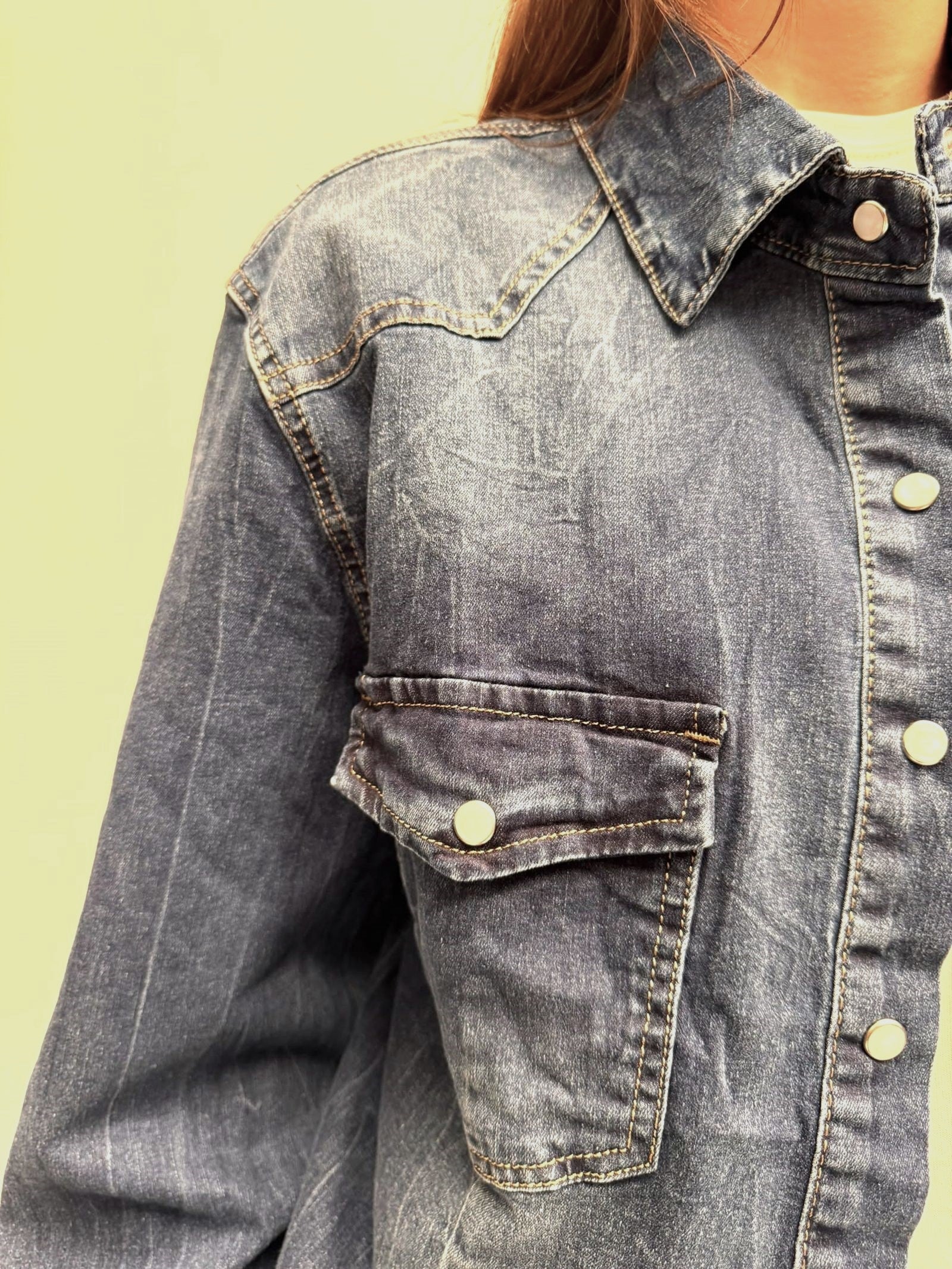 Camicia in denim scuro - Ofelia 91863 DENIM OFELIA 