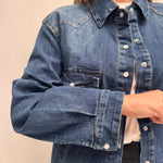 Camicia in denim scuro - Ofelia 91863 DENIM OFELIA 