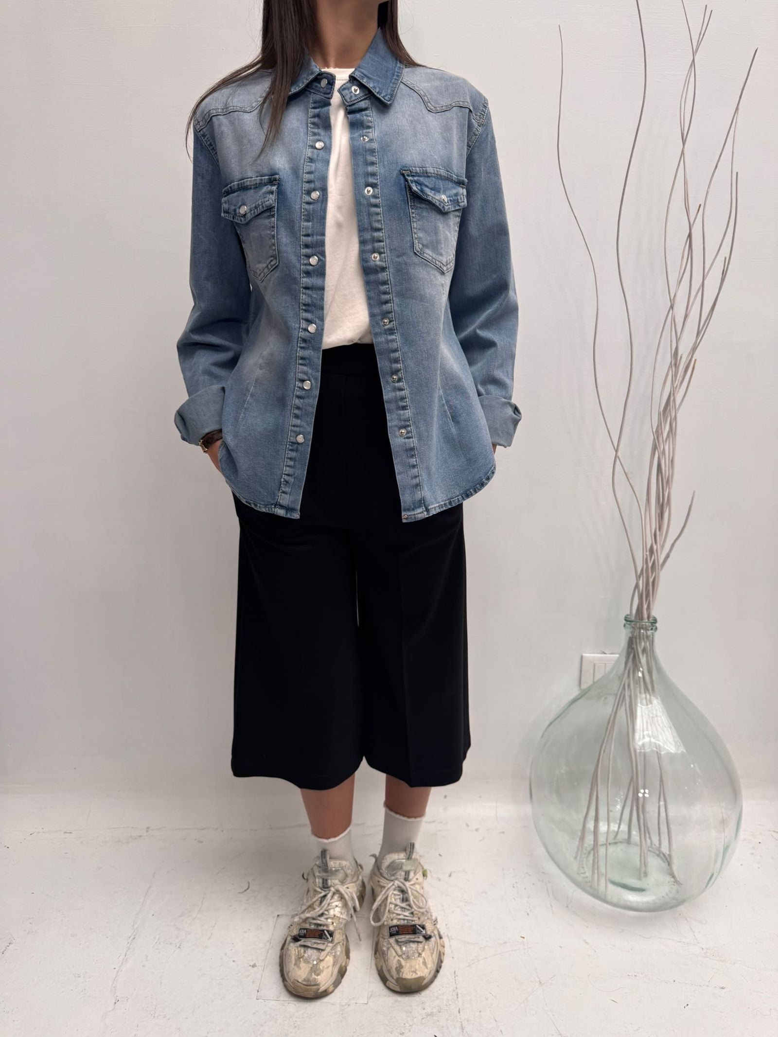 Camicia in denim chiaro - Ofelia 91863 DENIMCHIARO OFELIA 