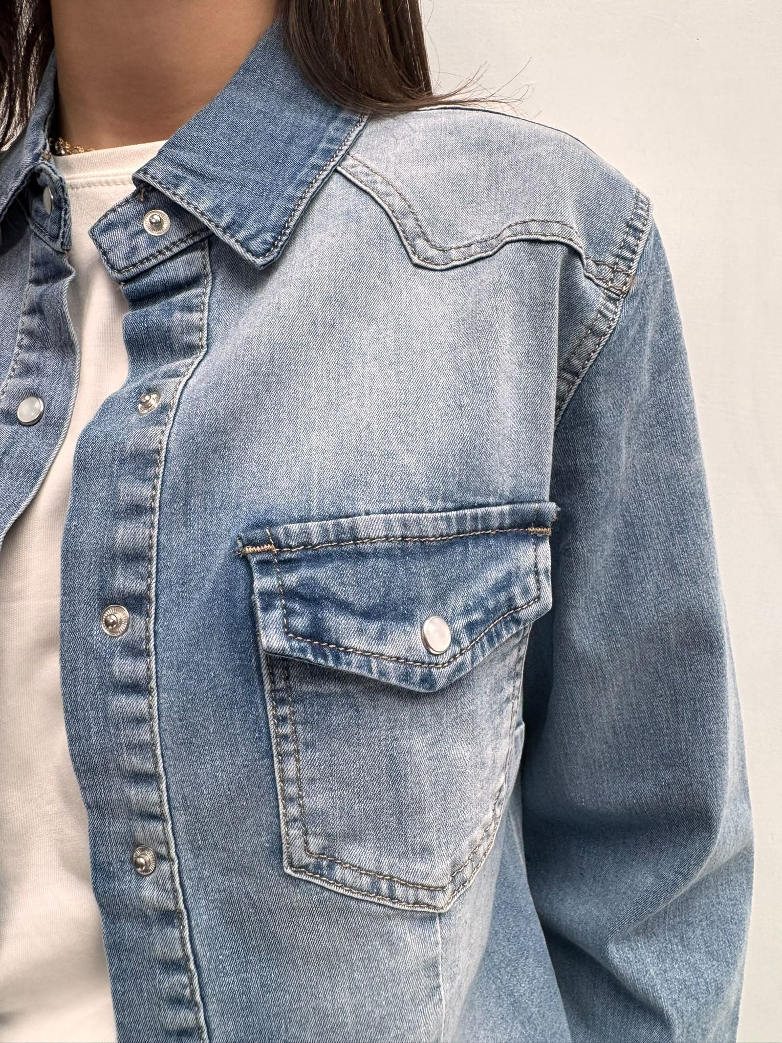 Camicia in denim chiaro - Ofelia 91863 DENIMCHIARO OFELIA 