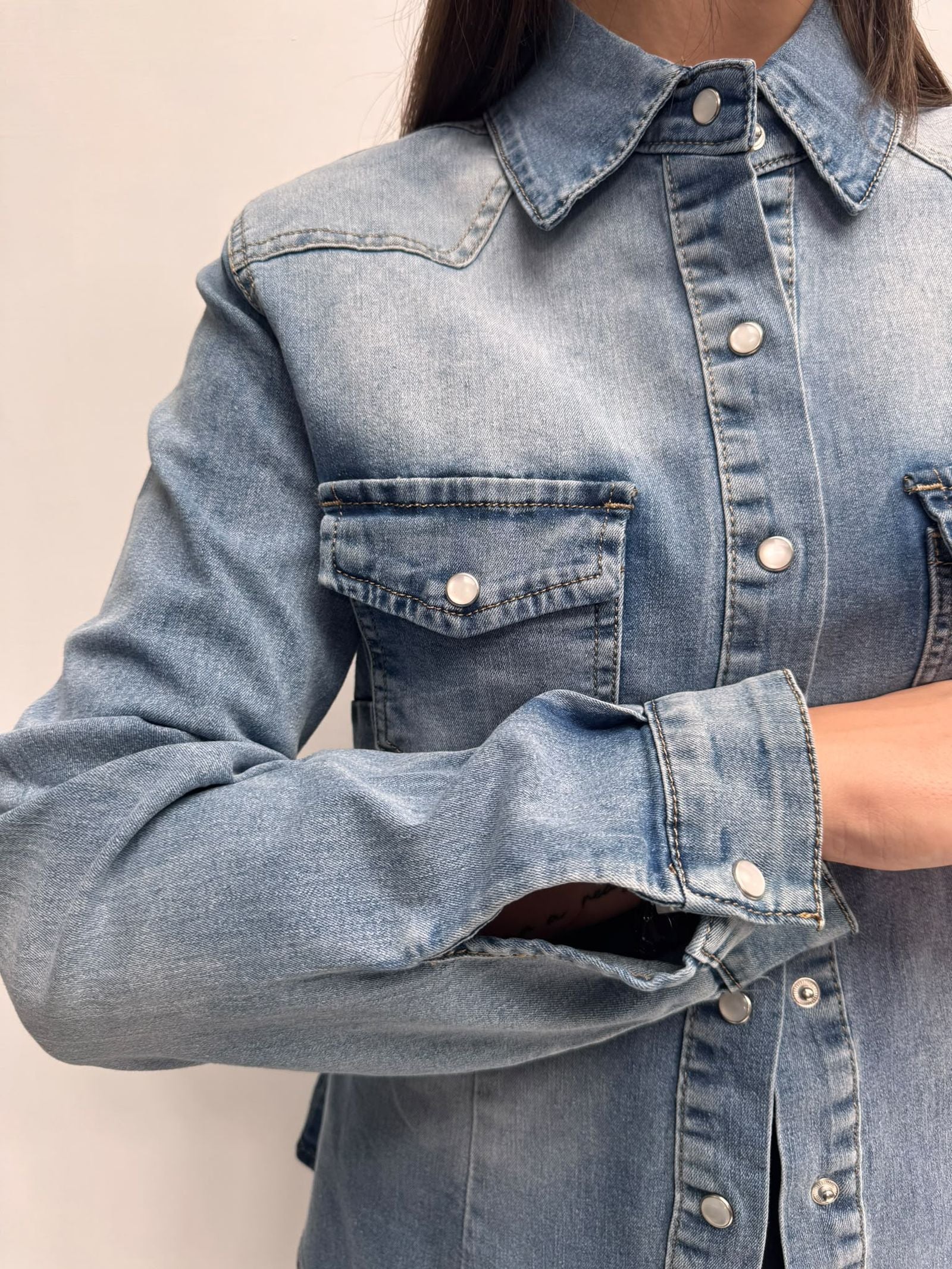 Camicia in denim chiaro - Ofelia 91863 DENIMCHIARO OFELIA 